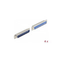 D-Sub 37 Pin metallist pistik, jootmisversioon, 4 tükki