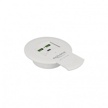 "USB Type-C™ Ladegerät PD 85 W + Qualcomm Quick Charge 3.0 für Tischeinbau"