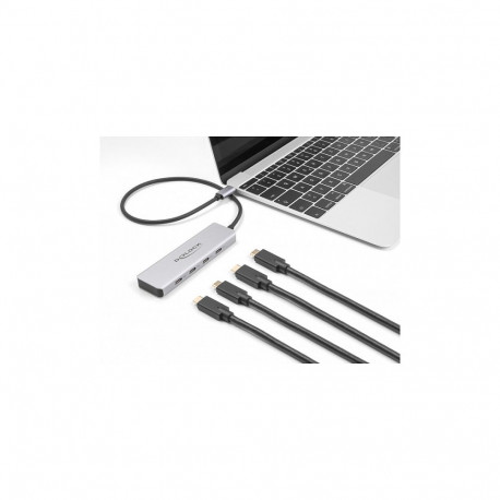 USB 10 Gbps USB Type-C™ jaotur 4 x USB Type-C™ pesaga ja 35 cm ühenduskaabliga