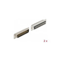 D-Sub HD 50 Pin metallist pistik, joodetav, 2 tükki