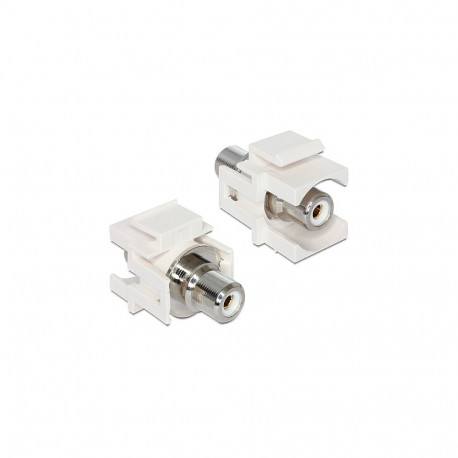 "Keystone Modul Cinch Buchse > Cinch Buchse weiß / weiß"