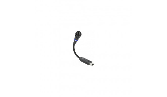"Delock USB Mikrofon mit Schwanenhals und Mute Button"