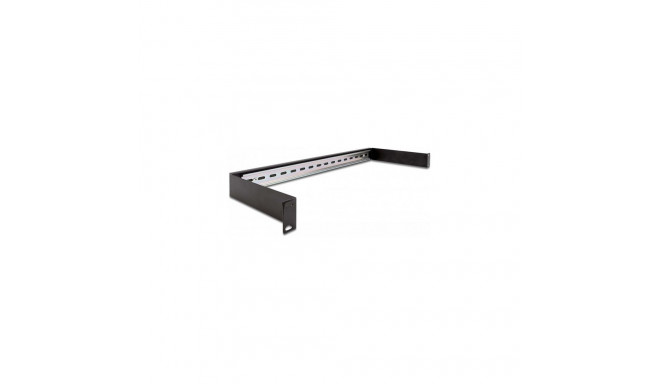 19" 1U must DIN-liistu paneel