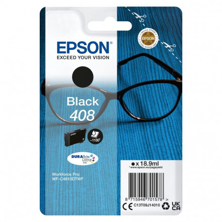 "EPSON 4LB Singlepack Black 408 DURABrite Ultra Ink"