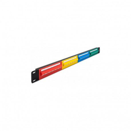 "19"" Patchpanel 24 Port Cat.5e 1 HE farbig"