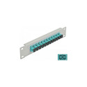 "Delock 10? LWL Patchpanel 12 Port SC Simplex aqua 1 HE grau"