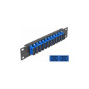 Delock 10" LWL patšpaneel 12 Port SC Duplex sinine 1 HE must