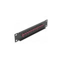 Delock 10" fiiberoptiline jauspaneel 12 porti SC Simplex lilla 1U must