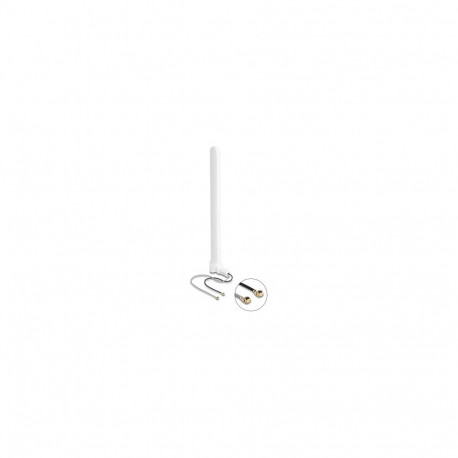 "Delock WiFi 6 Doppelantenne 2 x I-PEX Inc., MHF® I Stecker 2 - 5 dBi 17 cm omnidirektional mit Kipp