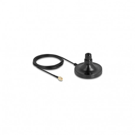 "Delock Magnetischer Antennen Standfuß 1 x N Buchse zu 1 x RP-SMA Stecker ULA100 3 m outdoor schwarz