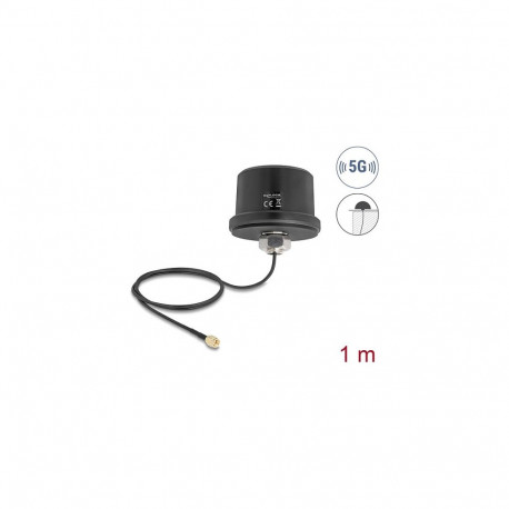 "5G LTE GNSS WiFi 6 Antenne SMA Stecker 1,9 - 3,3 dBi omnidirektional mit Anschlusskabel ULA100 1 m 