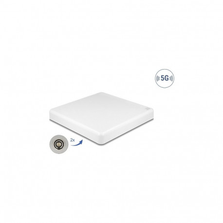 Delock 5G LTE MIMO suunatud välisantenn 2 x N-pesa 2,7 - 9,0 dBi seina- ja mastipaigaldus valge
