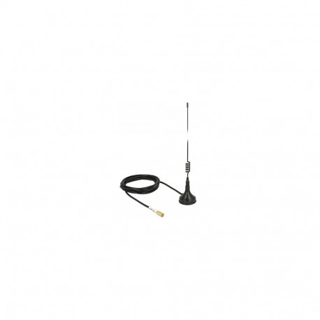 "WLAN 802.11 b/g/n Antenne SMB Stecker 2 dBi starr omnidirektional mit magnetischem Standfuß und Ans