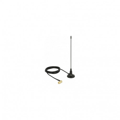 "Delock 480 MHz Antenne SMA Stecker 90° 2,5 dBi starr omnidirektional mit magnetischem Standfuß und 
