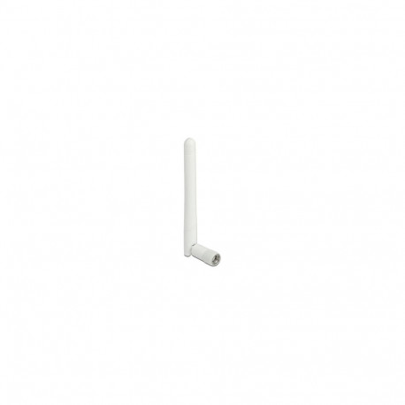 "Delock WLAN 802.11 b/g/n Antenne RP-SMA Stecker 2 dBi omnidirektional mit Kippgelenk weiß"