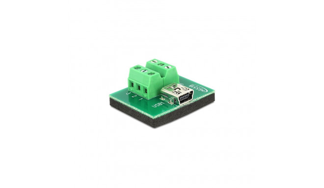 Delock adapter Mini USB pesa - 6-viiguline klemmiplokk