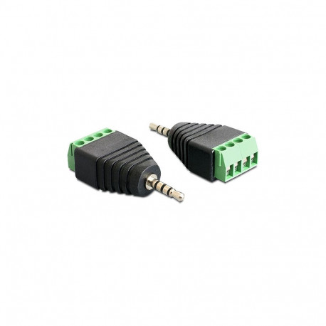 "Adapter Klinke Stecker 2,5 mm > Terminalblock 4 Pin"