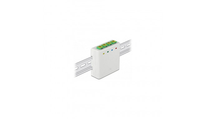 "DELOCK LWL Anschlussdose fr Hutschiene 4 x SC Simplex oder LC Duplex"