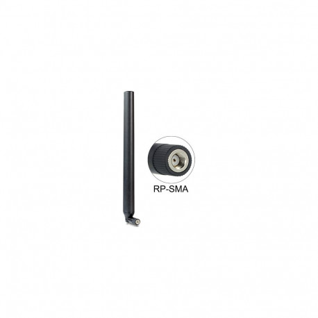 WLAN 802.11 ac/a/h/b/g/n antenn RP-SMA pistikuga 5,5–9dBi ringsuunaline, kallutusliigendiga, must