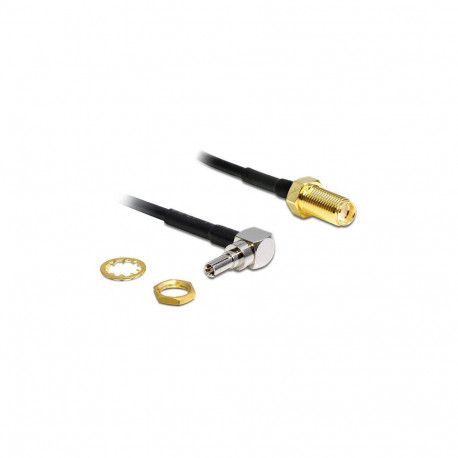 "Antennenkabel SMA Buchse zum Einbau > CRC-9 90° Stecker 200 mm"