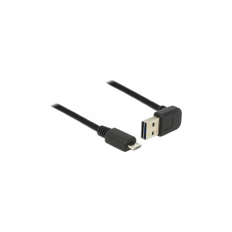 "Kabel EASY-USB 2.0 Typ-A Stecker gewinkelt oben / unten > USB 2.0 Typ Micro-B Stecker 5 m"