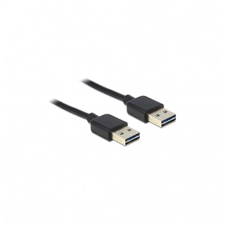 "DELOCK Kabel EASY USB 2.0-A Stecker > Stecker schwarz 1m"