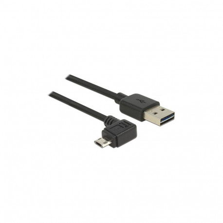 Delock EASY USB 2.0-A > EASY Micro-B vasakule/paremale nurga all kaabel 3 m
