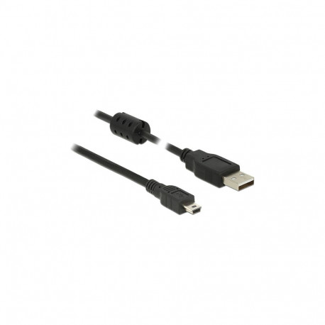 Delock USB 2.0 tüüp-A pistik - USB 2.0 Mini-B pistik kaabel 1.0 m must