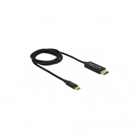 "DELOCK USB Kabel Type-C zu HDMI DP Alt Mode 4K 60Hz 1m koaxial"