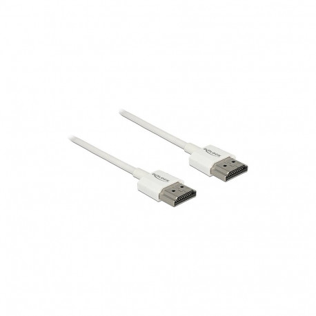 "DELOCK Kabel High Speed HDMI mit Ethernet - HDMI-A Stecker > HDMI-A Stecker 3D 4K 0.5 m Slim High Q