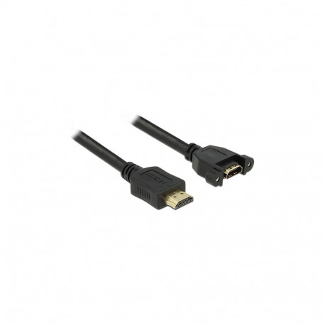 "DELOCK Kabel HDMI A Stecker > HDMI A Buchse zum Einbau 1 m"