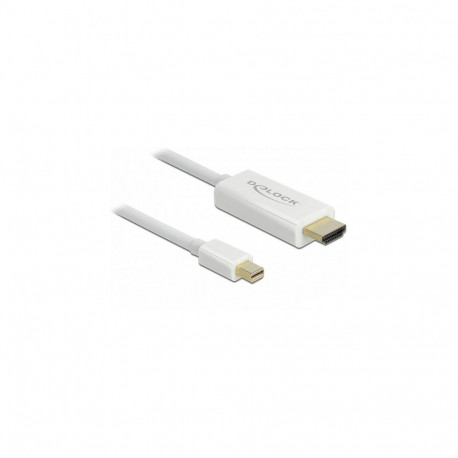 "DELOCK Kabel mini DisplayPort 1.1 Stecker > HDMI-A Stecker 2m weis"
