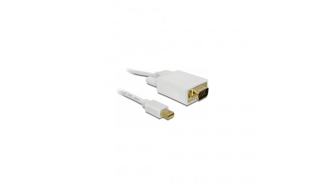 Delock DP mini - VGA kaabel 3m valge