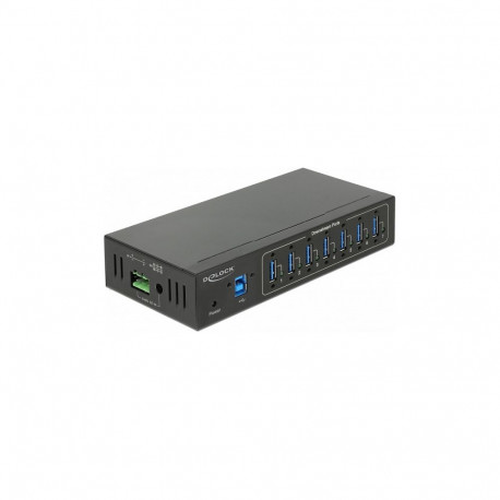 "DELOCK Externer Industrie Hub 7 x USB 3.0 Typ-A mit 15 kV ESD Schutz"