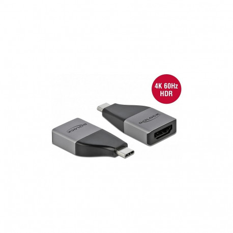 DELOCK USB Type-C HDMI adapter DP Alt mode 4K 60Hz + HDR - kompaktne disain