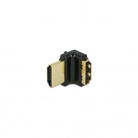 High Speed HDMI-adapter Ethernetiga, HDMI-A emaspesa > HDMI-A isaspistik, 4K, 90° ülespoole nurga al