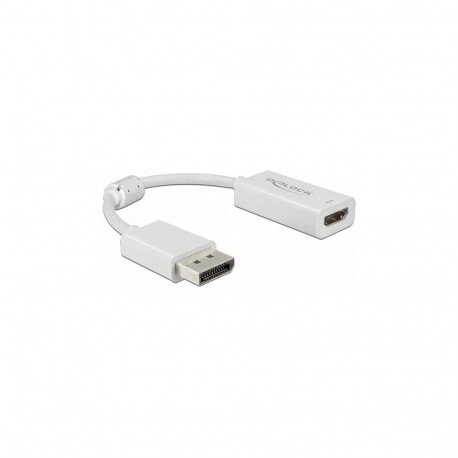 "DisplayPort 1.4 Adapter zu HDMI 4K 60 Hz mit HDR Funktion Aktiv weiß"