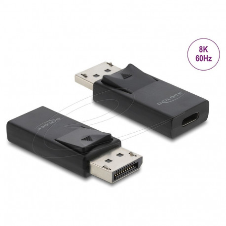 "Delock USB Type-C™ zu DisplayPort Adapter 8K mit HDR und HDCP Unterstützung"
