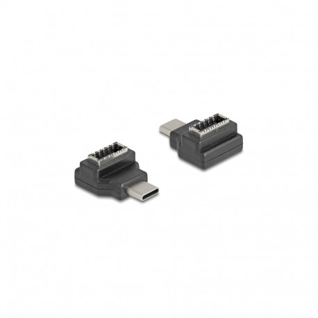 USB-adapter 10 Gbps USB Type-C™ pistikust Type-E Key A pesaks, must