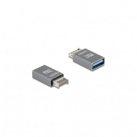 USB-adapter 10 Gbps Type-E Key A pistikust USB Type-A pesasse, metallist