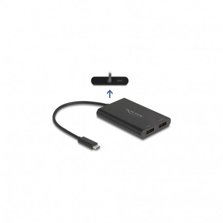 "Adapter USB Type-C™ zu 2 x DisplayPort 4K 60 Hz mit DisplayLink® Grafik und USB PD"