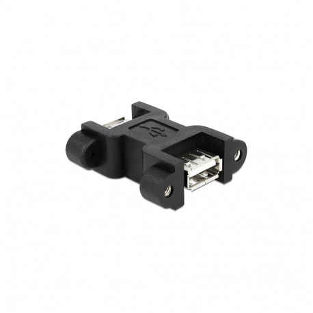 "Delock Adapter USB 2.0 Typ A Buchse > USB Typ A Buchse mit Schraubanschluss"