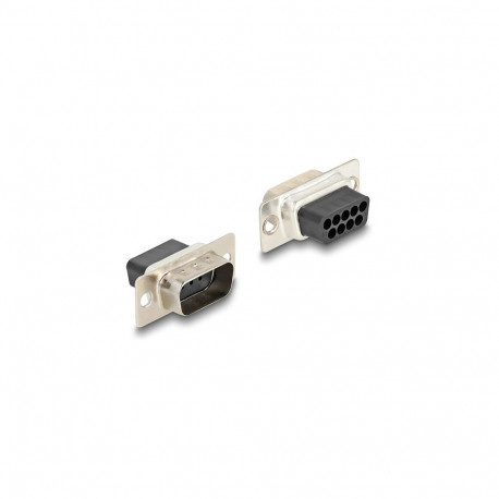 "D-Sub 9 Pin Stecker zu RJ12 Buchse Montagesatz gelb"