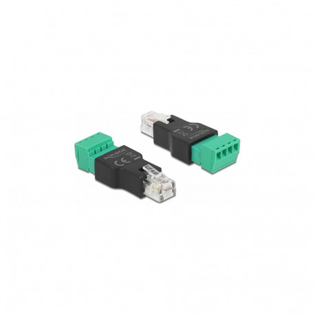 "Adapter RJ11/14 Stecker zu Terminalblock 4 Pin 2-teilig"