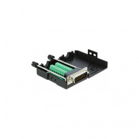 "D-Sub15 Stecker zu Terminalblock mit Gehäuse"