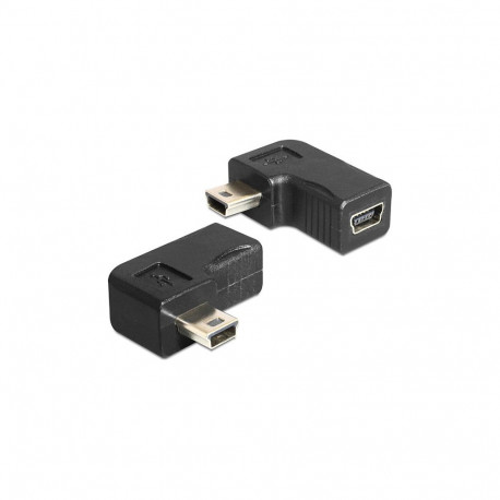 "Adapter USB-B mini 5 Pin Stecker / Buchse 90°gewinkelt"