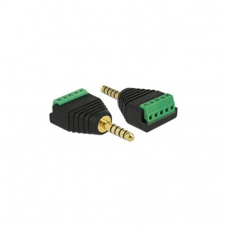 "Delock Adapter Klinkenstecker 4,4 mm zu Terminalblock 5 Pin"