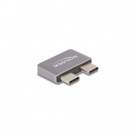 Delock adapter USB 40 Gbps USB Type-C™ 2 x pistik kuni 2 x pesa metallist pesakaitsja