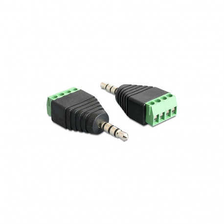 "Delock Adapter Klinke Stecker 3,5 mm > Terminalblock 4 Pin"