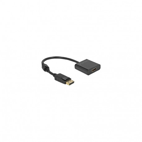 Adapter DisplayPort 1.2 pistik HDMI-pesa 4K aktiivne, must